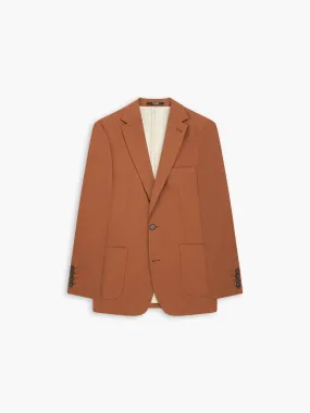 Piccadilly Linen Slim Rust Suit Jacket