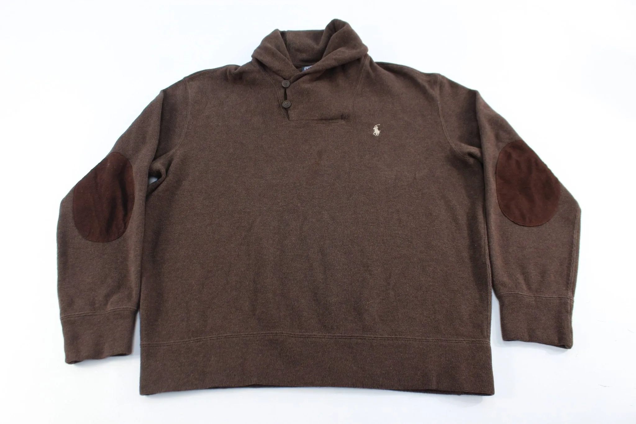 Polo by Ralph Lauren Embroidered Logo Brown Sweater