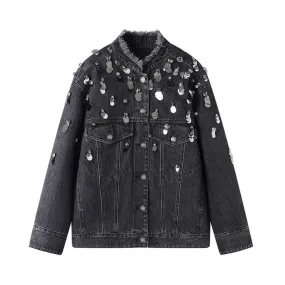 Pre Order:  Silver Shower Denim Jacket