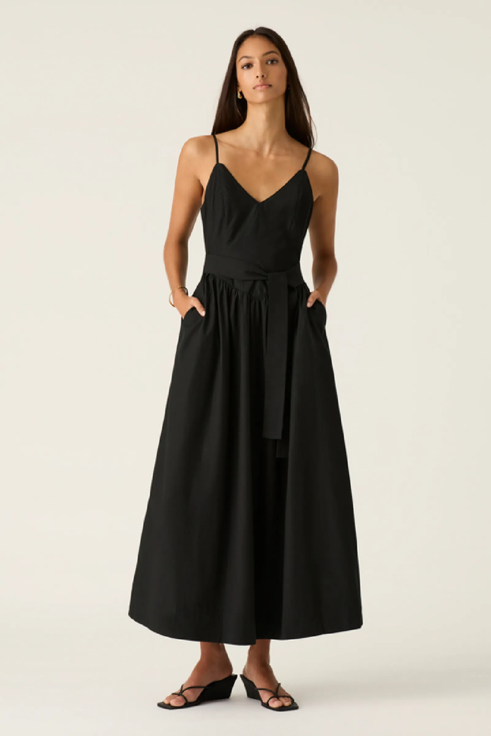 Quinn Midi Dress - Black