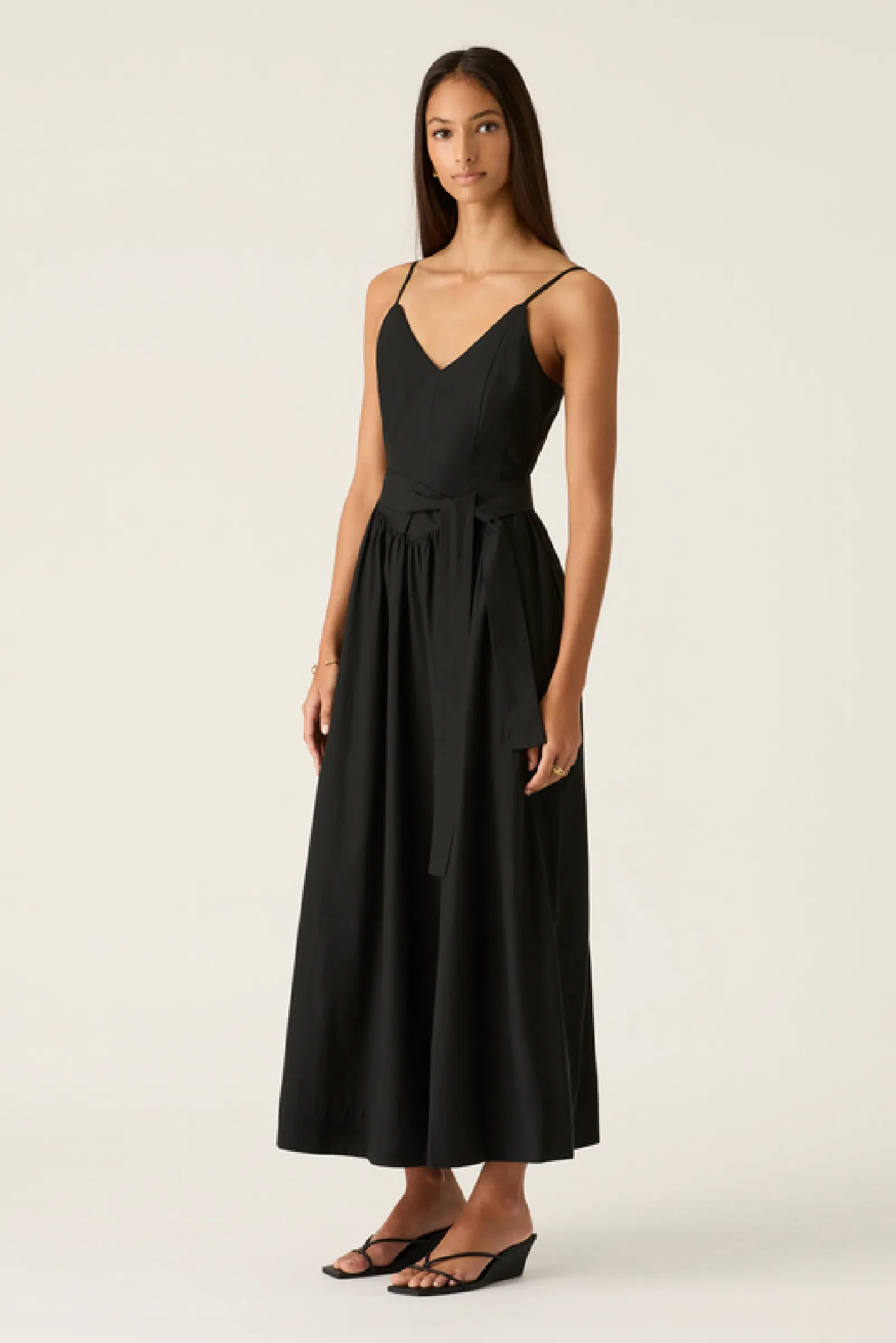 Quinn Midi Dress - Black