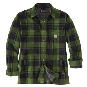 Relaxed Fit Flannel Sherpa-Lined Shirt Jacket (105939)