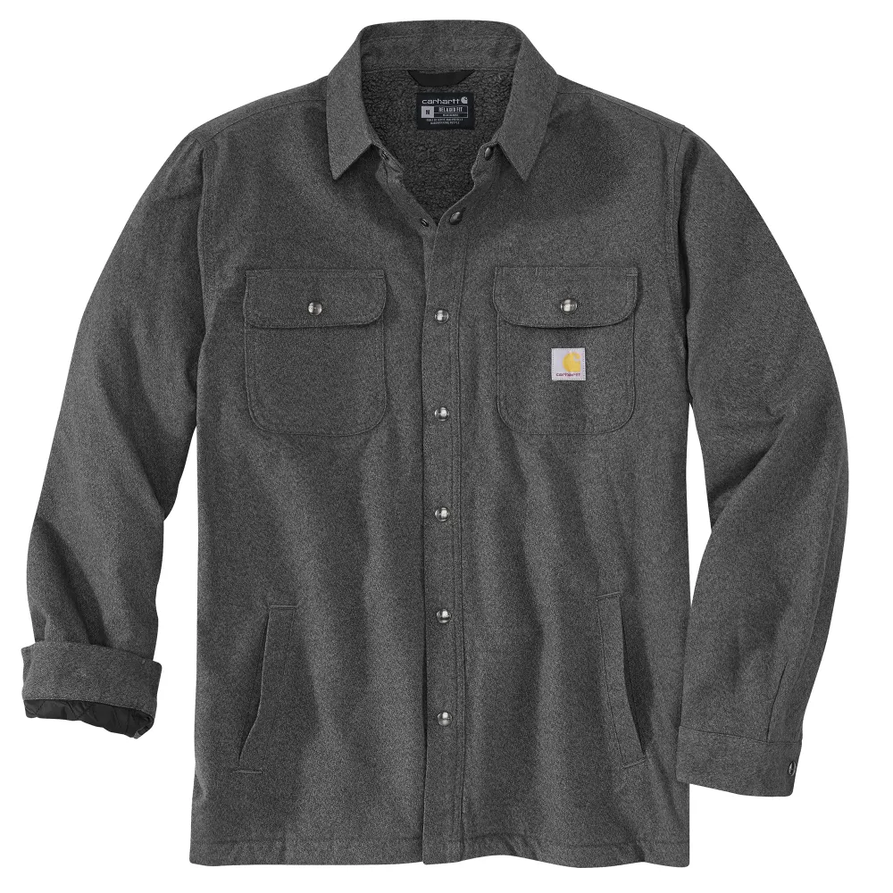 Relaxed Fit Flannel Sherpa-Lined Shirt Jacket (105939)