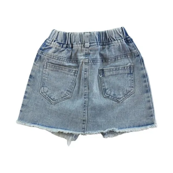 Rhinestone Denim Skirt