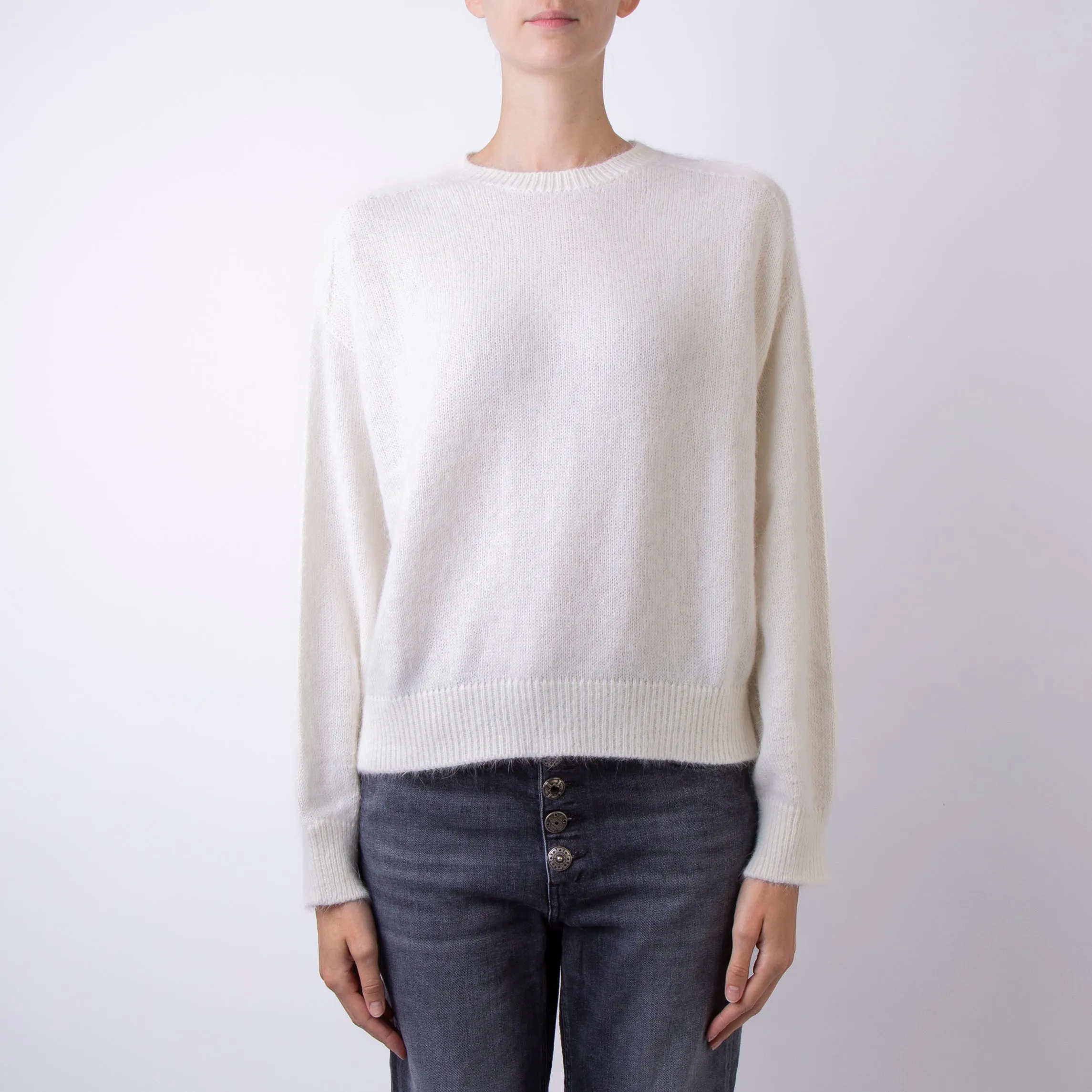 ROBERTO COLLINA SWEATER A30201 02 WHITE