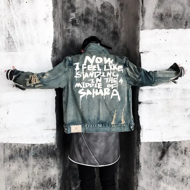 Sahara Distressed Denim Jacket