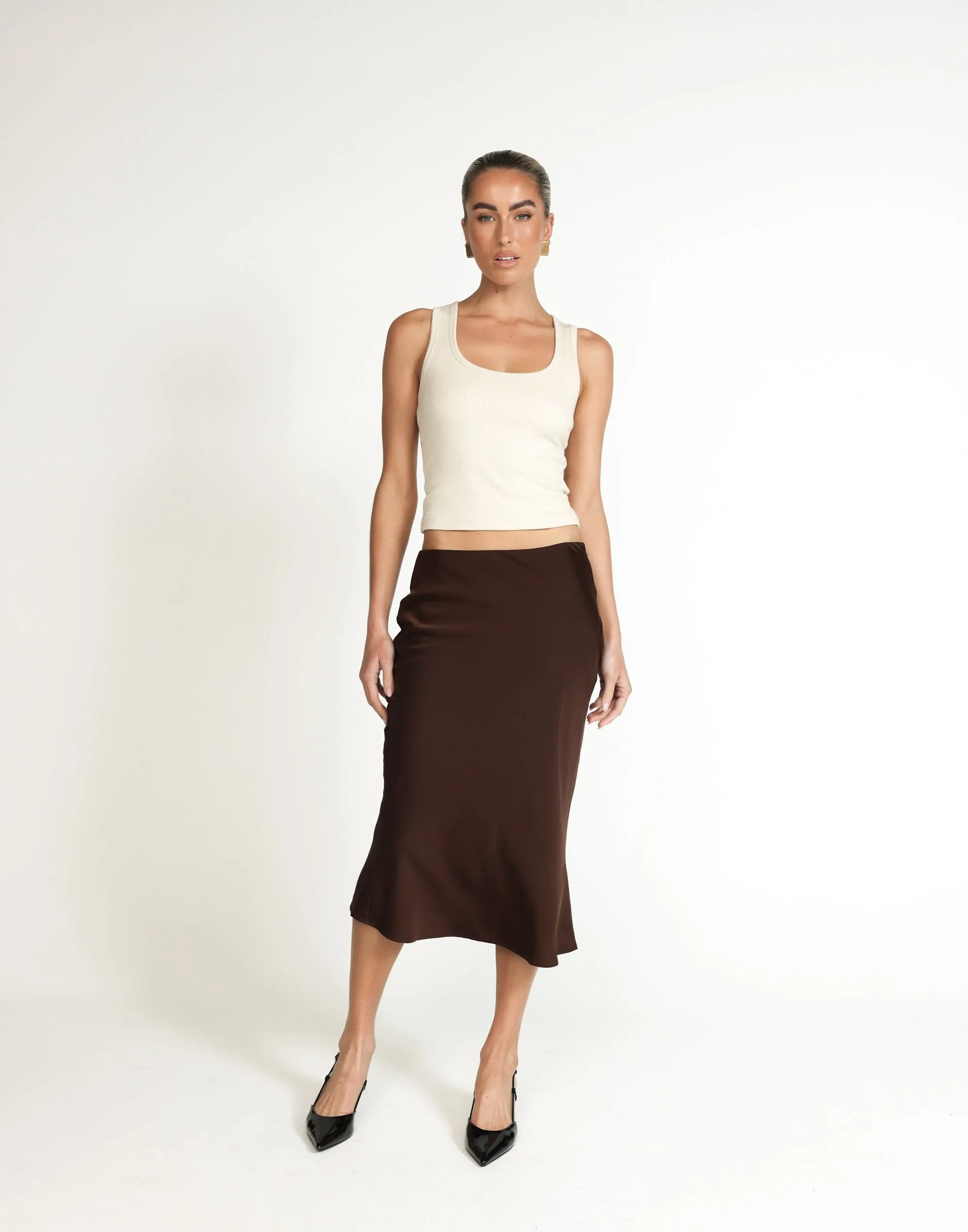 Samara Midi Skirt (Chocolate)