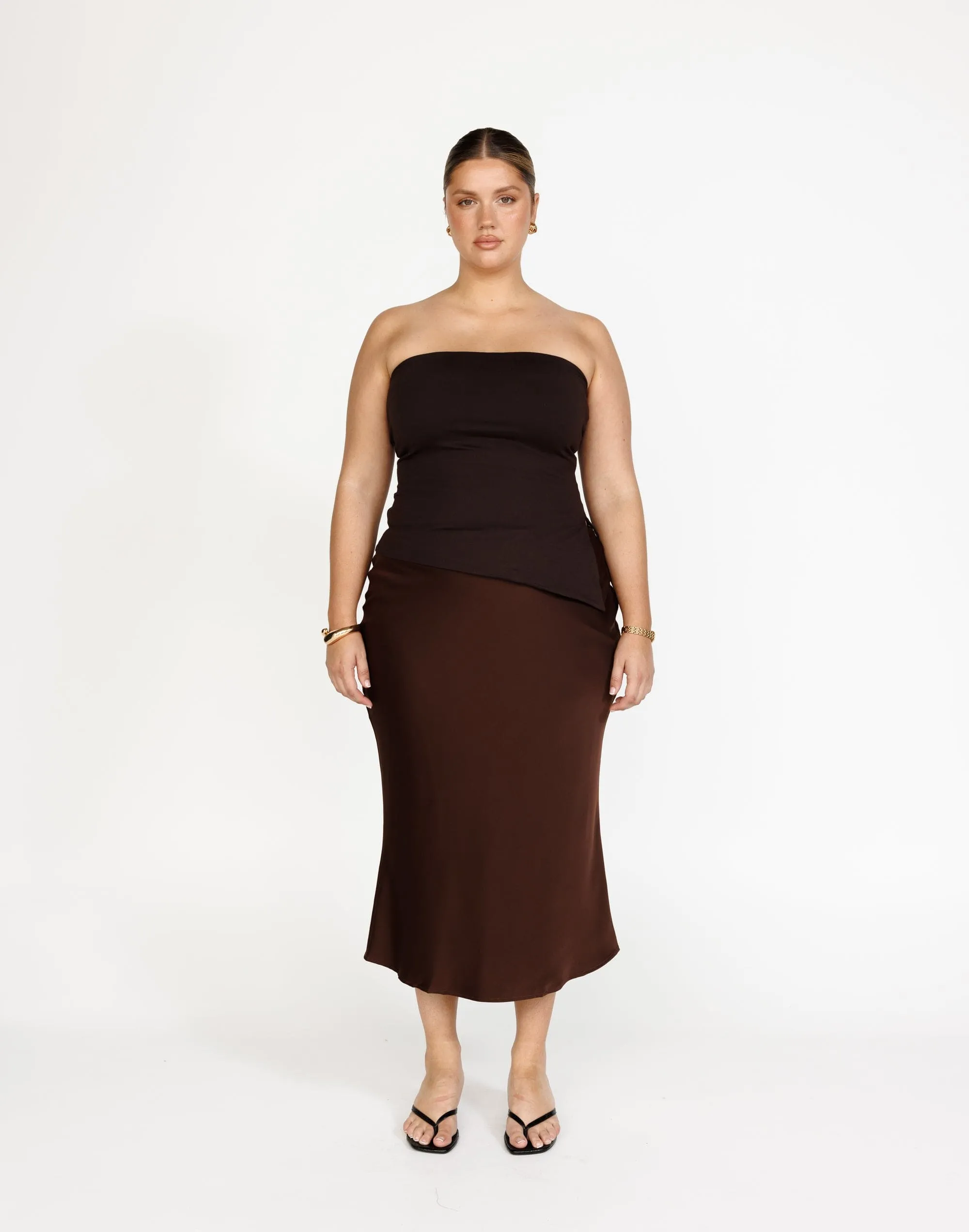 Samara Midi Skirt (Chocolate)