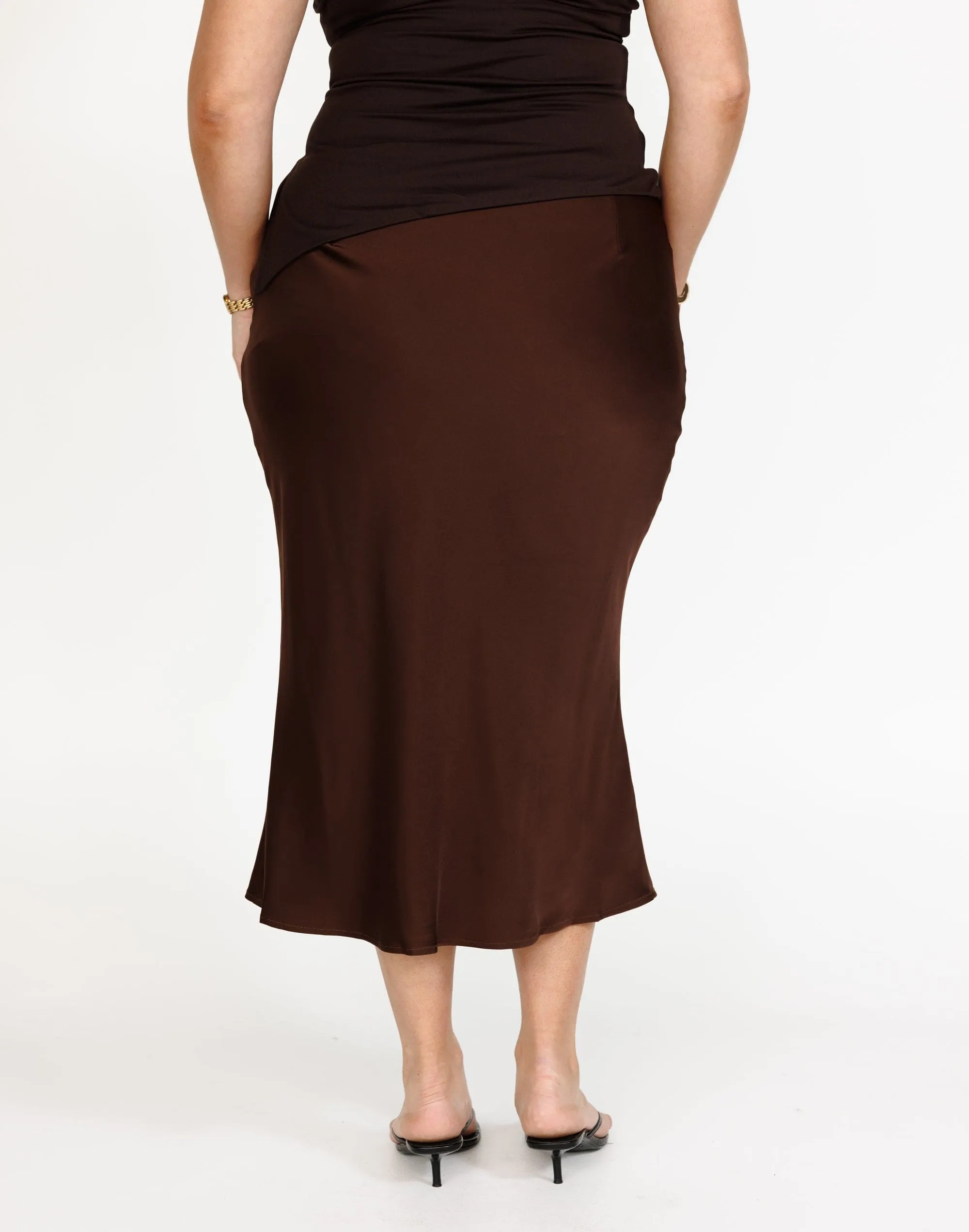 Samara Midi Skirt (Chocolate)