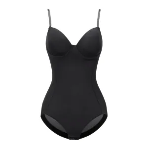 Sexy Lingerie Slim Silk Solid Shapewear for Women Smooth Soft Bodysuit Tummy Shaper Underwear Lingerie Black Nude