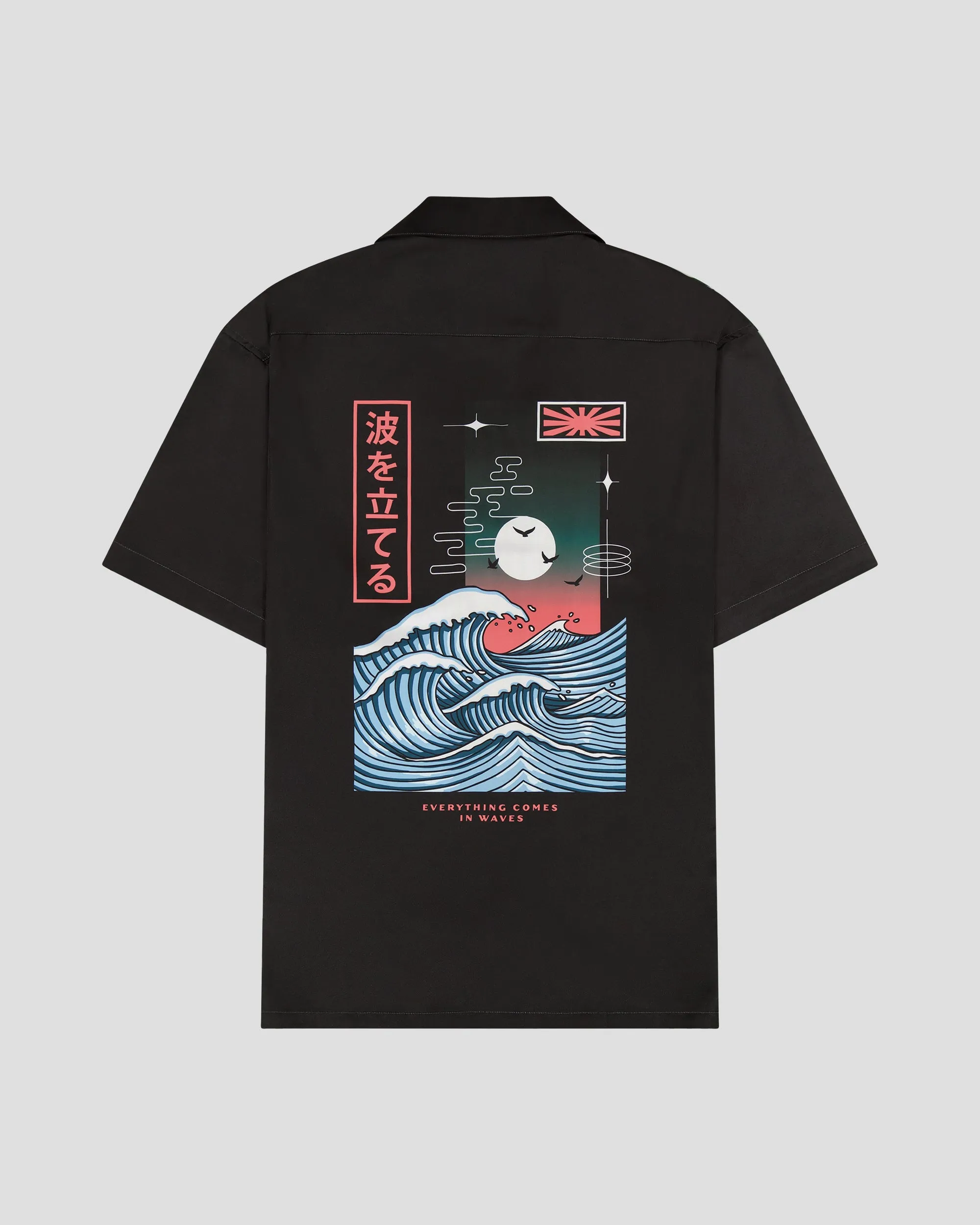 SG Camp Collar Shirt - Koi Wave