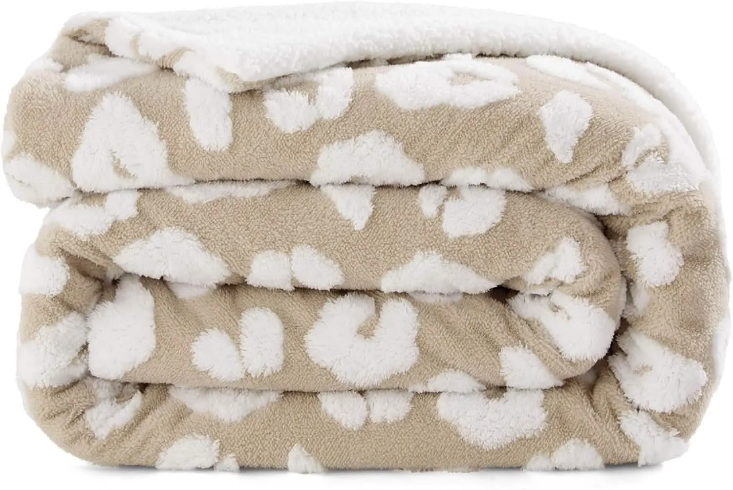 Sherpa Fleece Leopard Print Blanket