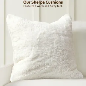 Sherpa Fur Cushion Cover With Zip