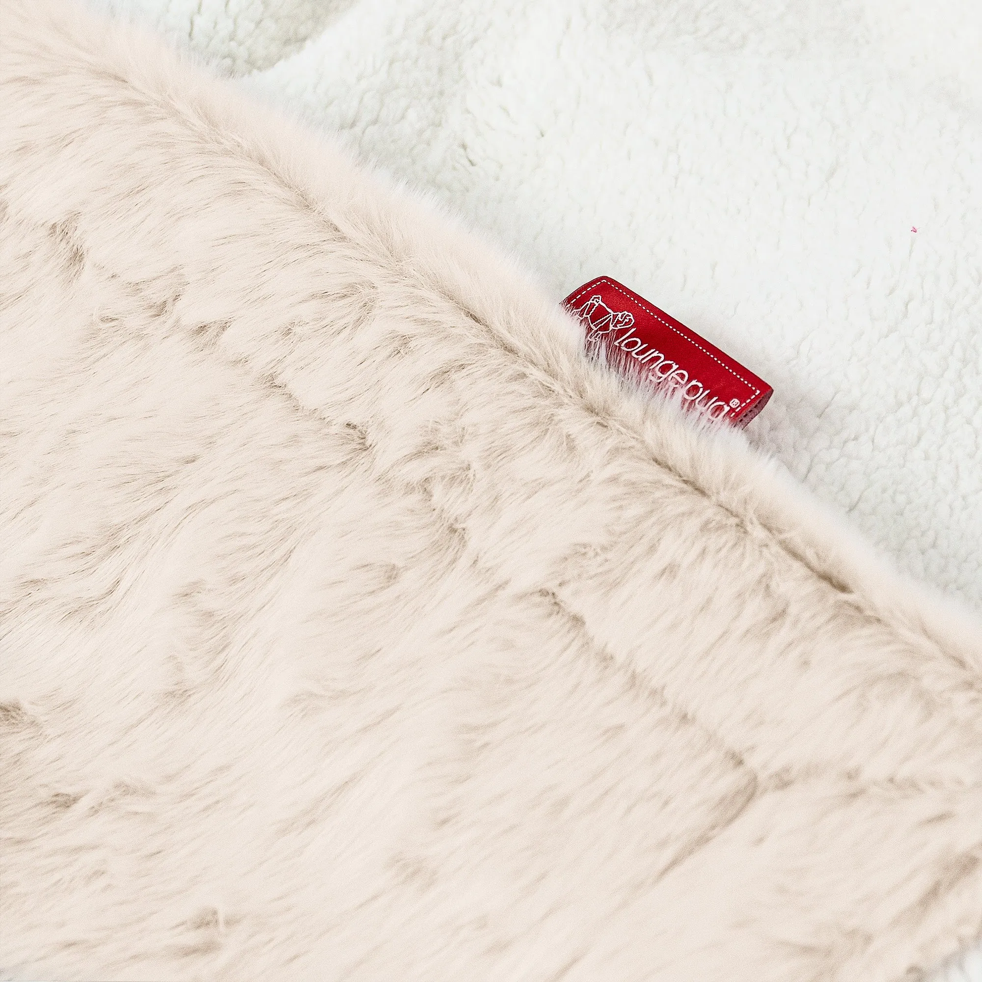 Sherpa Throw / Blanket - Fluffy Faux Fur Rabbit White