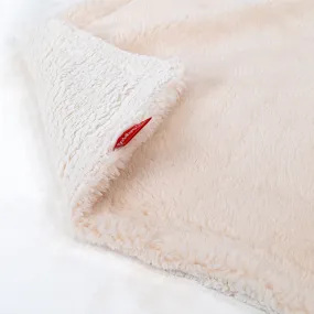 Sherpa Throw / Blanket - Teddy Faux Fur Cream