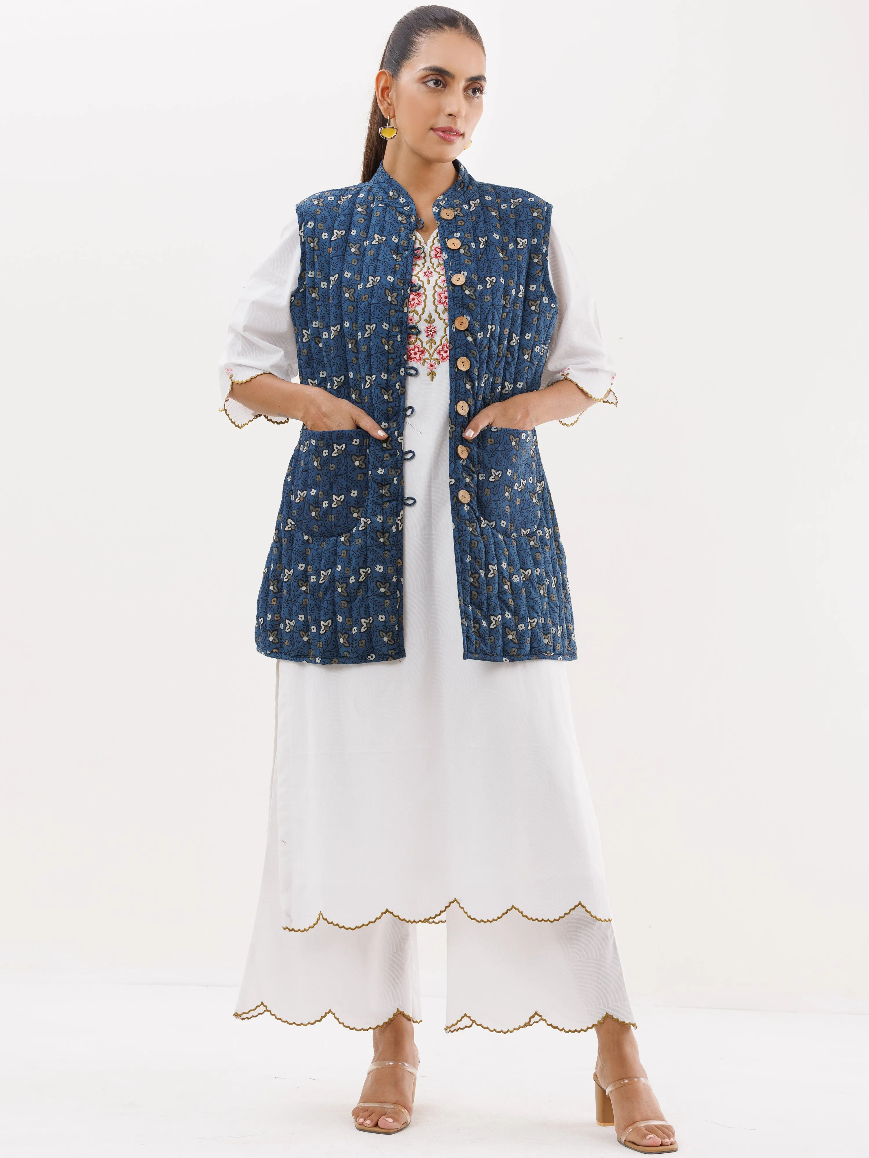 Shishir Manan Quilted Reversible Sleeveless Jacket