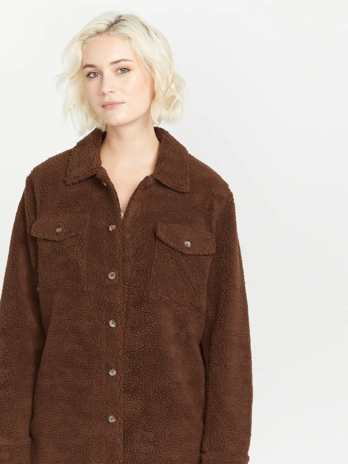 Silent Sherpa Jacket - Chocolate