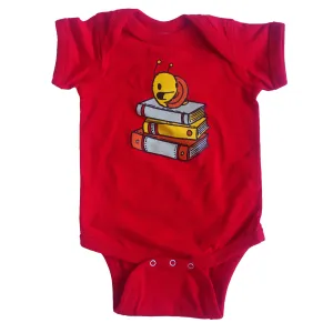 snail with books one piece bodysuit