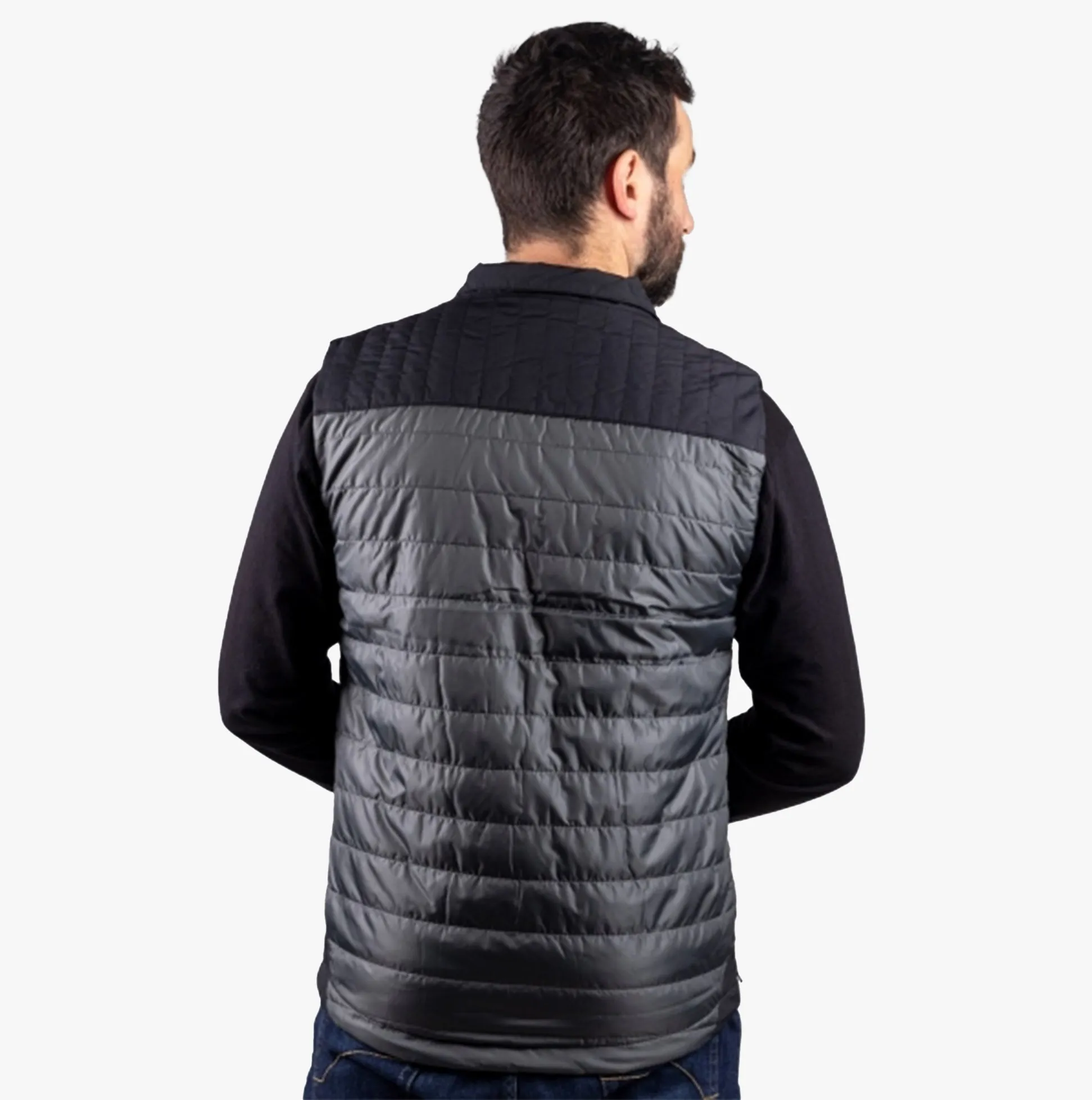 SQUALL Mens Polyester Vest Body Warmer Dark Grey