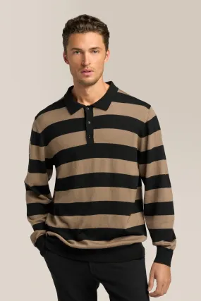 Striped Polo | Merino Wool