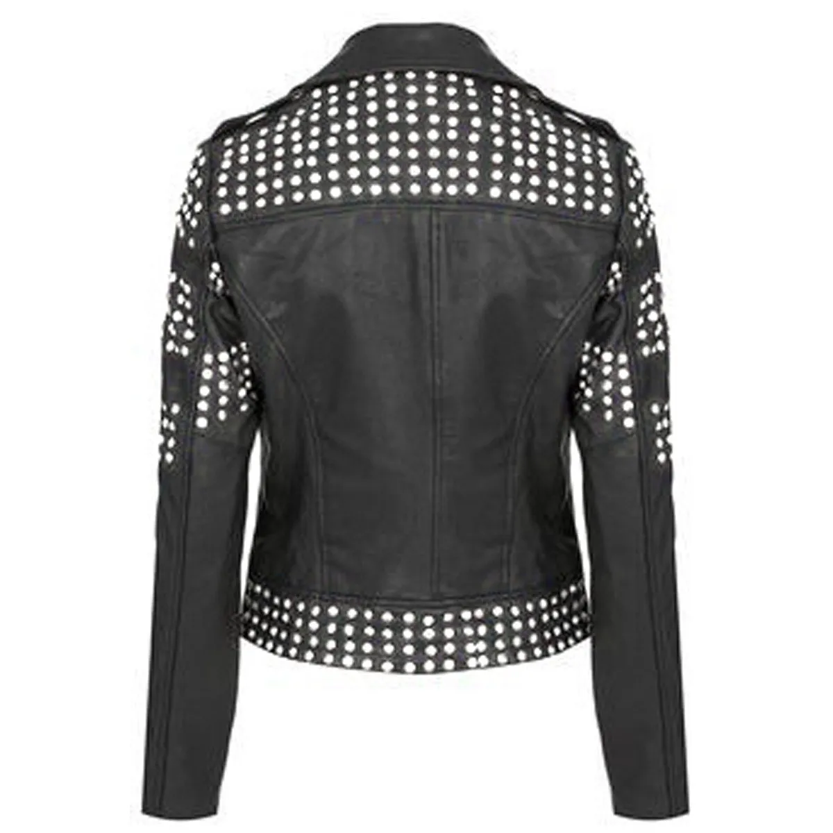 Studded Leather Black Fashion Jacket