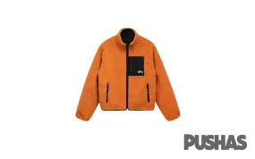 Stussy 8 Ball Sherpa Reversible Jacket 'Orange'