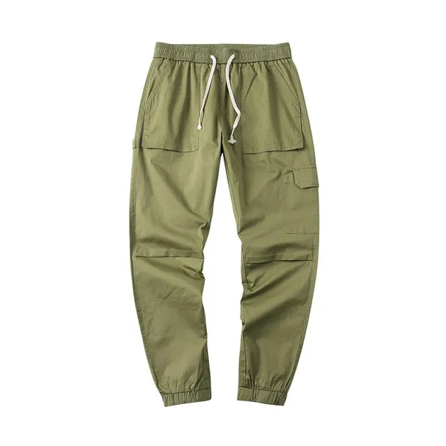 Summer Cargo Casual Solid Cotton Design Men Pants