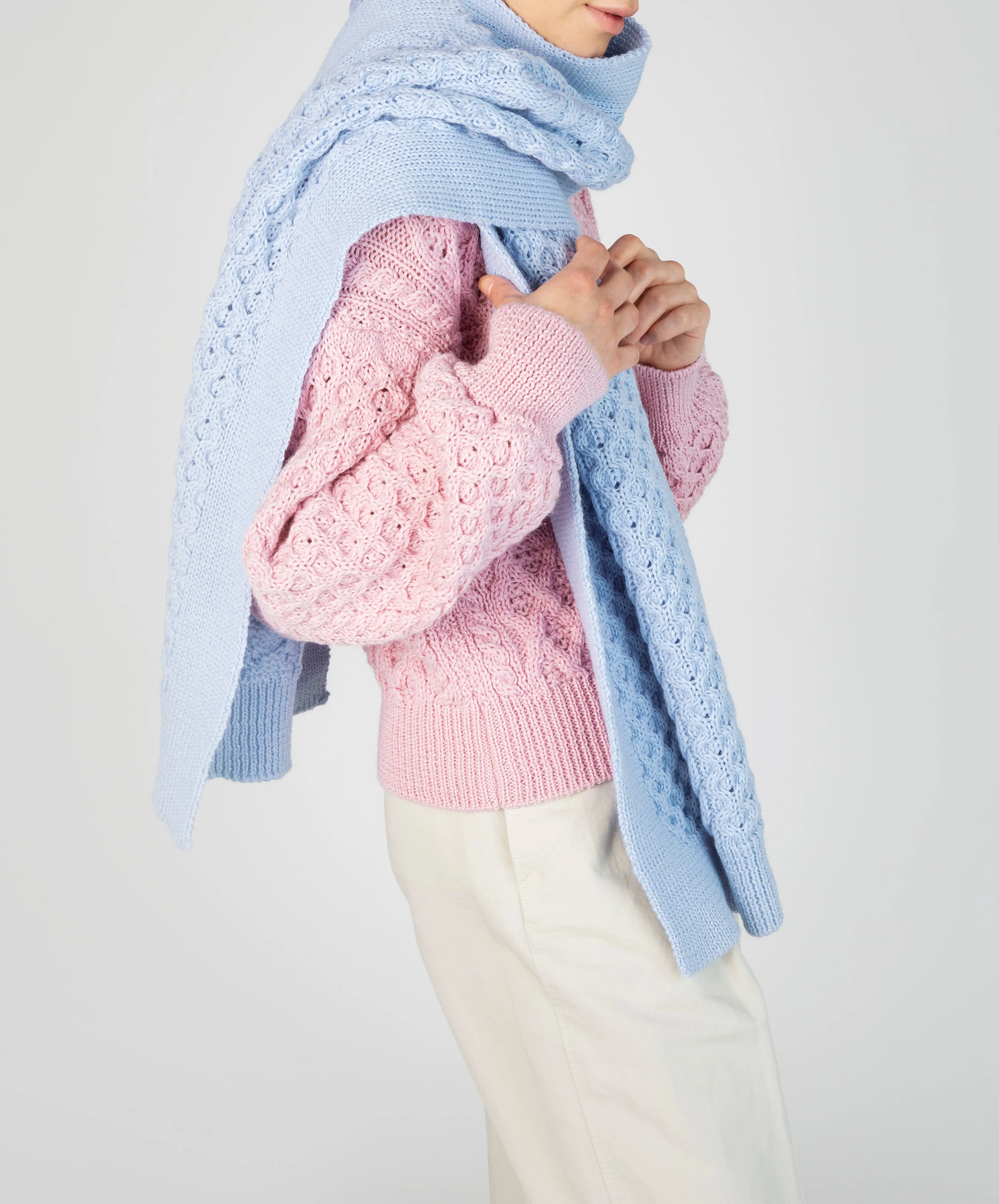 Sundew Oversized Scarf Ice Blue