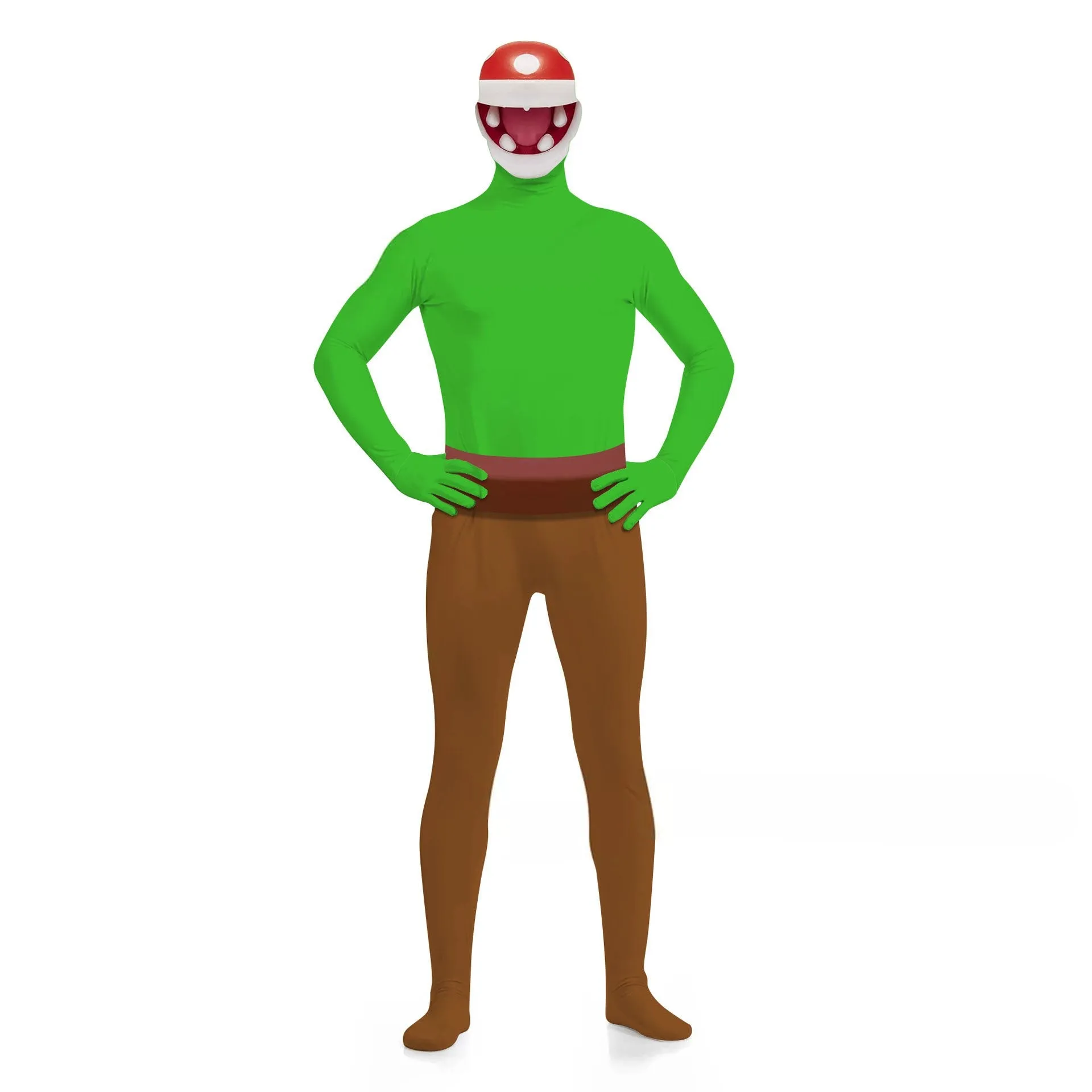 Super Mario Bros King Bowser Yoshi Maske Costume Jumpsuit Adult Kids Zentai Bodysuit