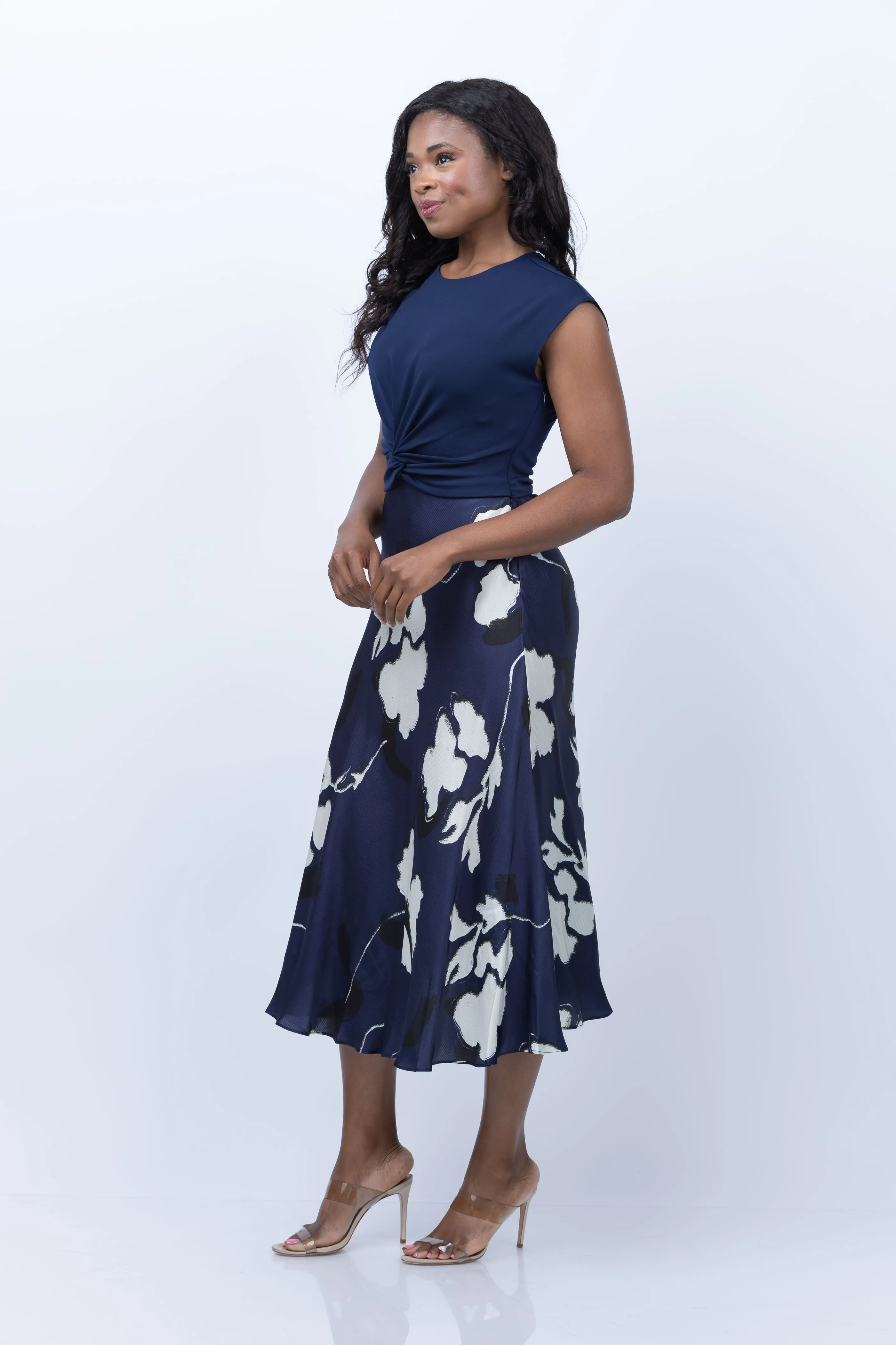 Tanya Taylor Rosabeth Dress in Maritime Blue