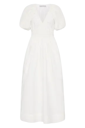 TEATRO MIDI DRESS - WHITE