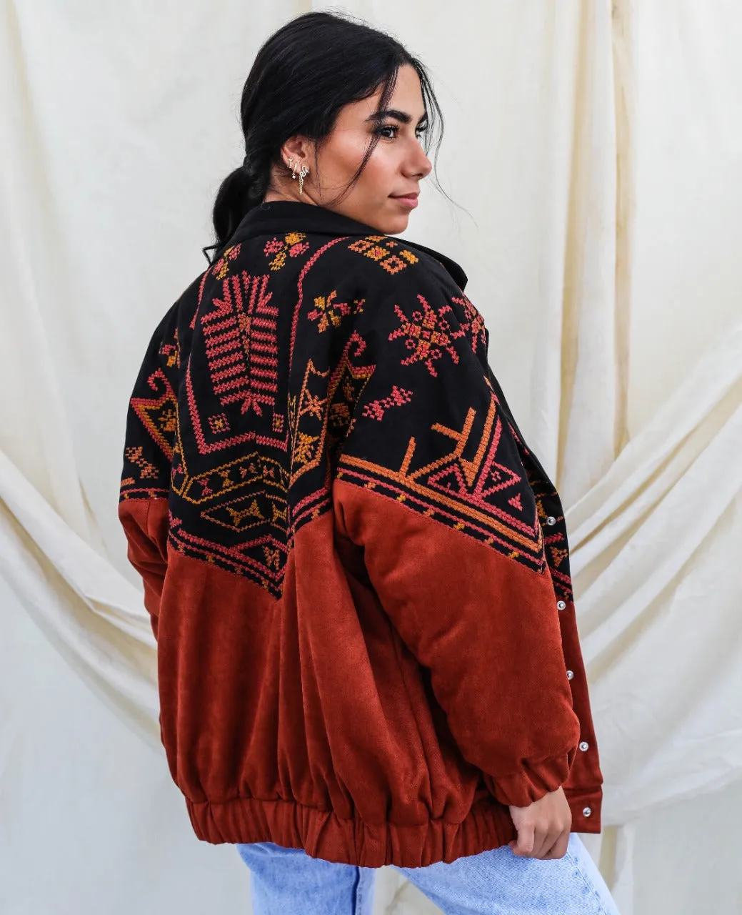 The Tribal Bomber Jacket Chestnut