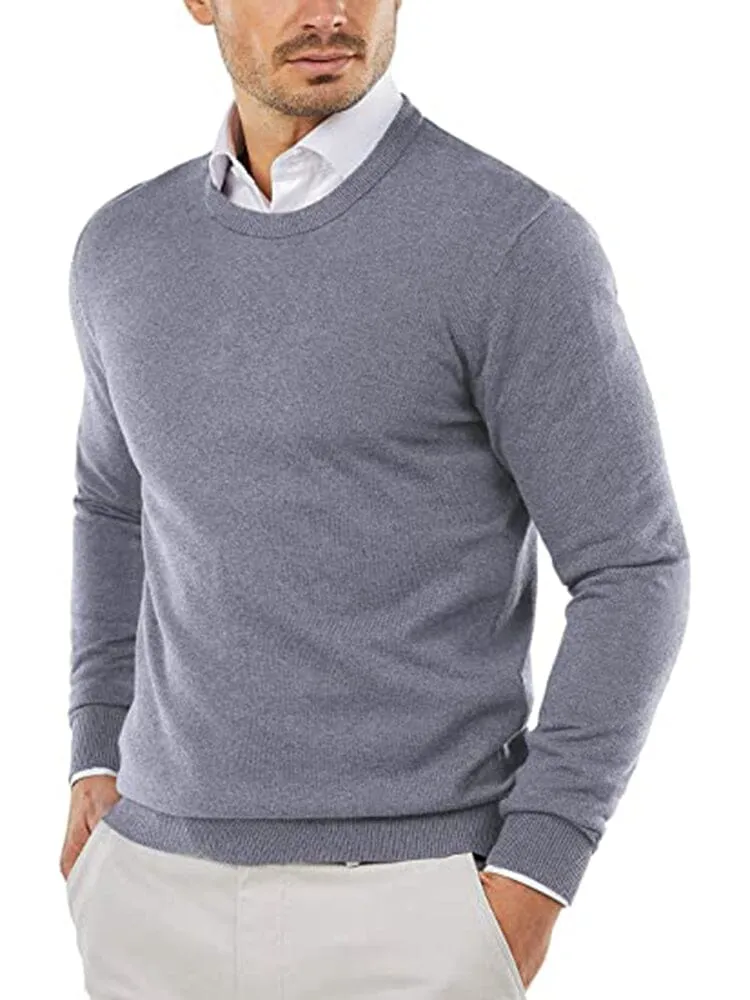 Trendy Crew Neck Pullover Knitted Sweater (US Only)