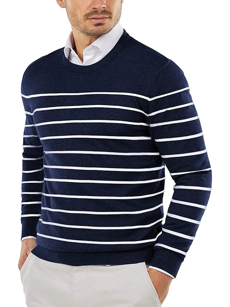 Trendy Crew Neck Pullover Knitted Sweater (US Only)