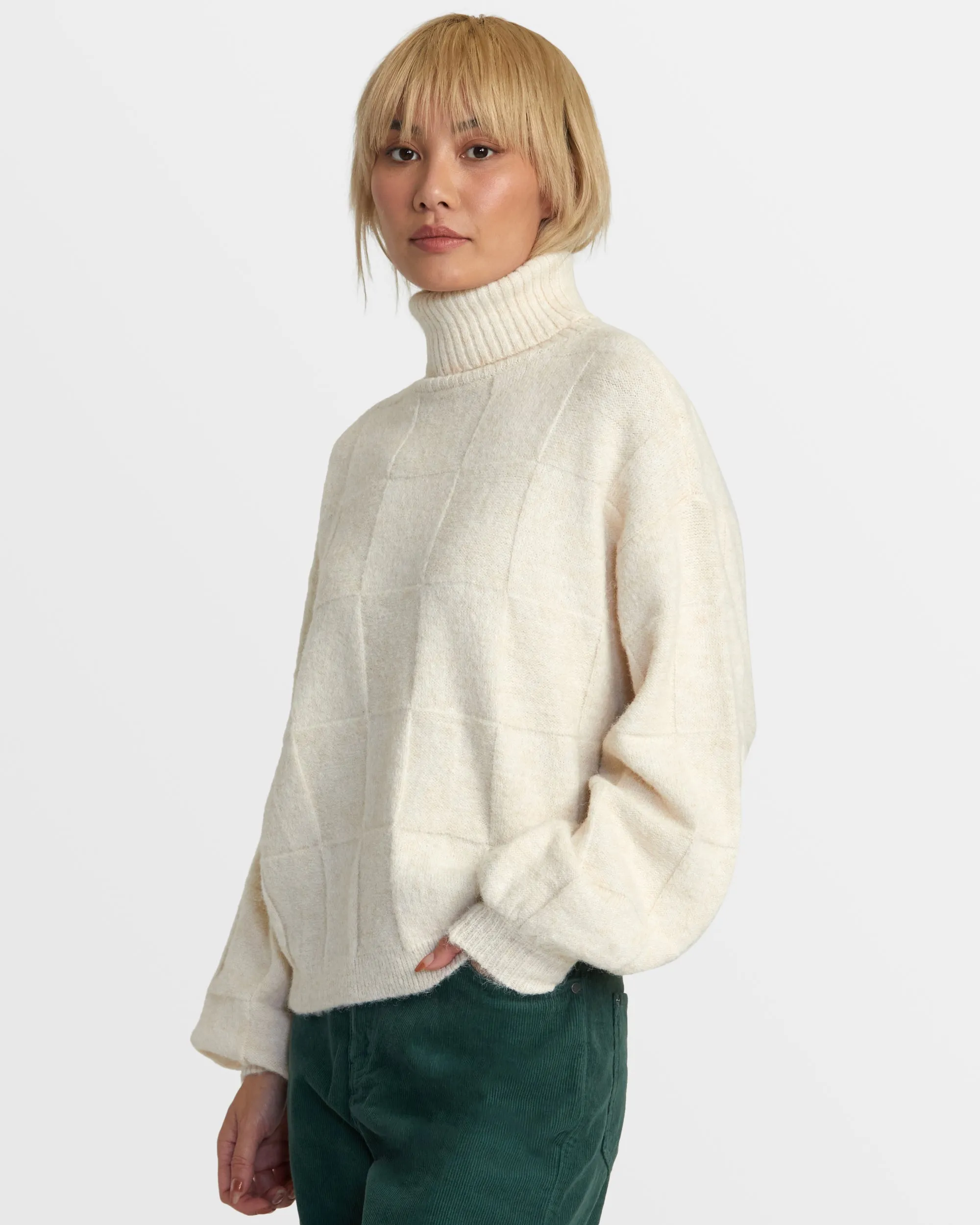 Vineyard Turtleneck Sweater - Oatmeal