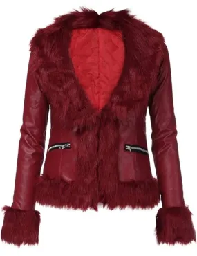 Women's Winter Faux Fur Warm Short Coat for ladies M S3512877