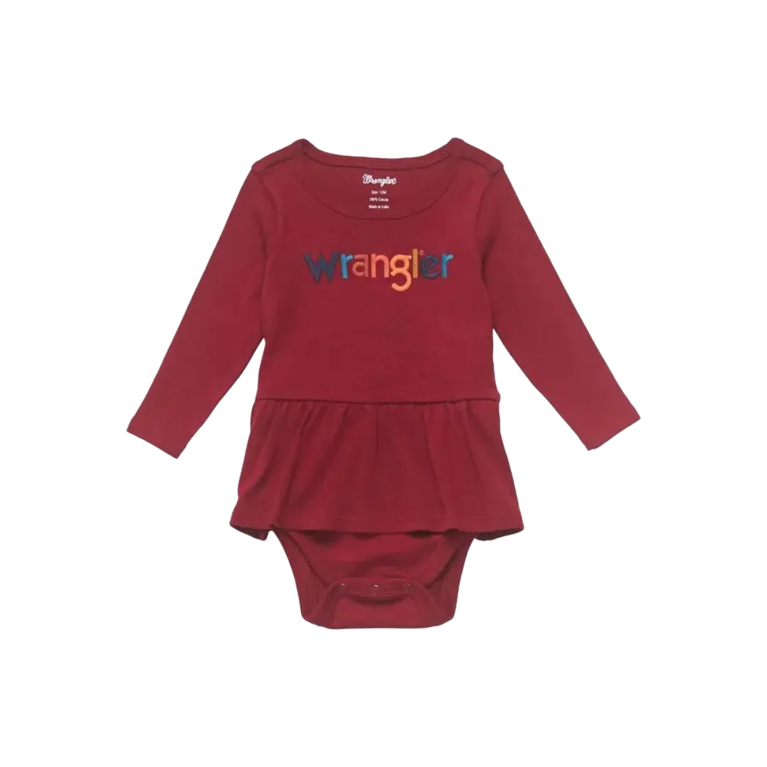 Wrangler Infant Girl's Bodysuit With Skirt