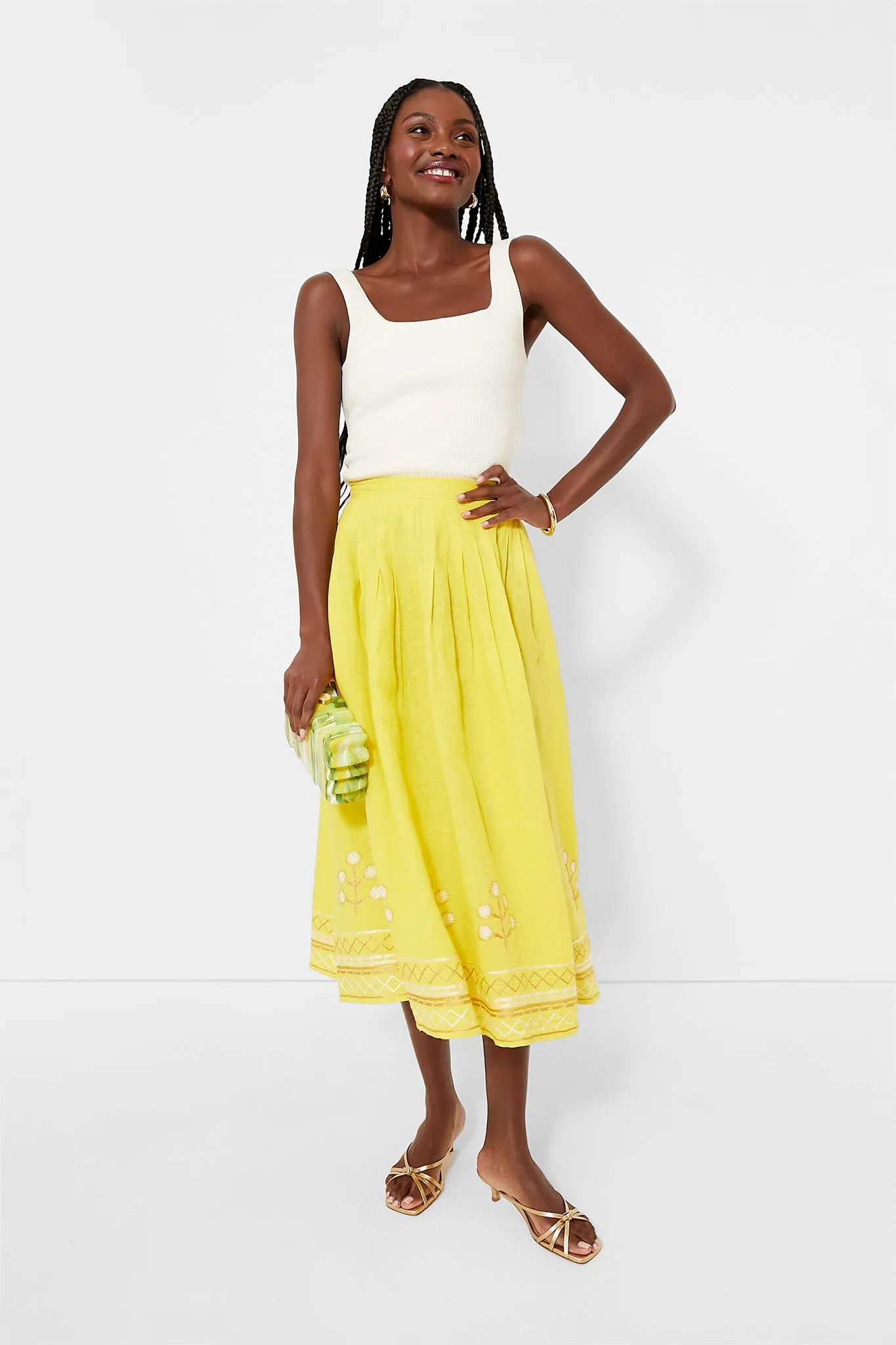 Yellow Zazou Skirt