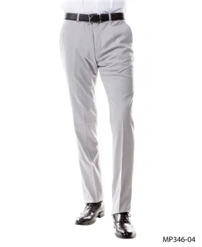 Zegarie Suit Separates Light Grey Solid Men's Dress Pants